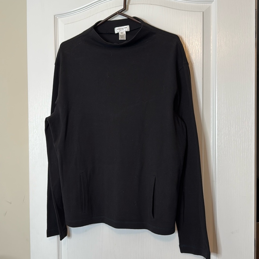 Jones New York Sport Black Pullover Top XL